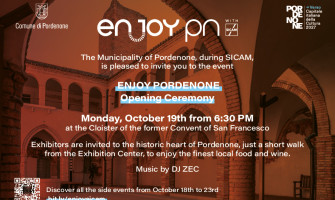 19 ottobre 2026: inaugurazione di “Enjoy Pordenone